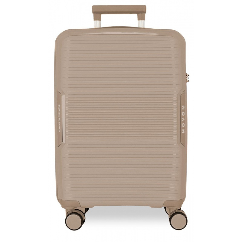 Kabínový kufor Movom Inari Champagne 55×39×20 cm, rozšíriteľný, 37/42 l, 532862A