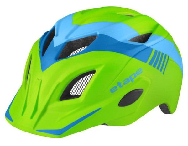Pluto Light detská cyklistická prilba zelená-modrá mat