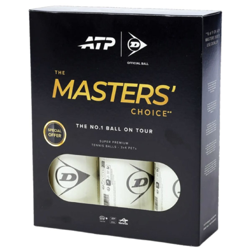 ATP Masters 3x4 Ball Pack tenisové loptičky