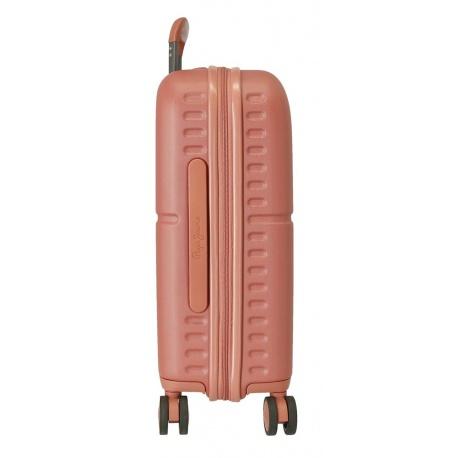 Sada luxusných ABS cestovných kufrov 70cm/55cm PEPE JEANS HIGHLIGHT Terracota, 7689526
