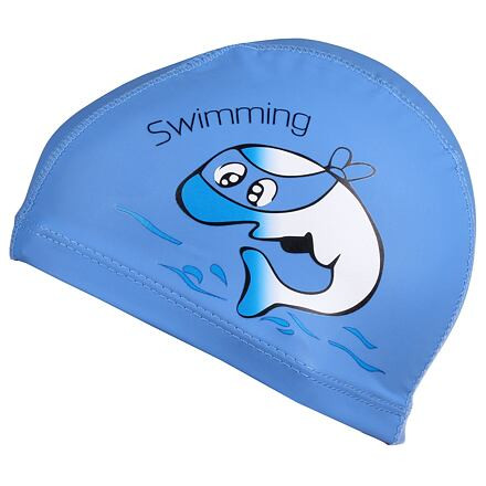 Merco Dolphin detská plavecká čiapka modrá