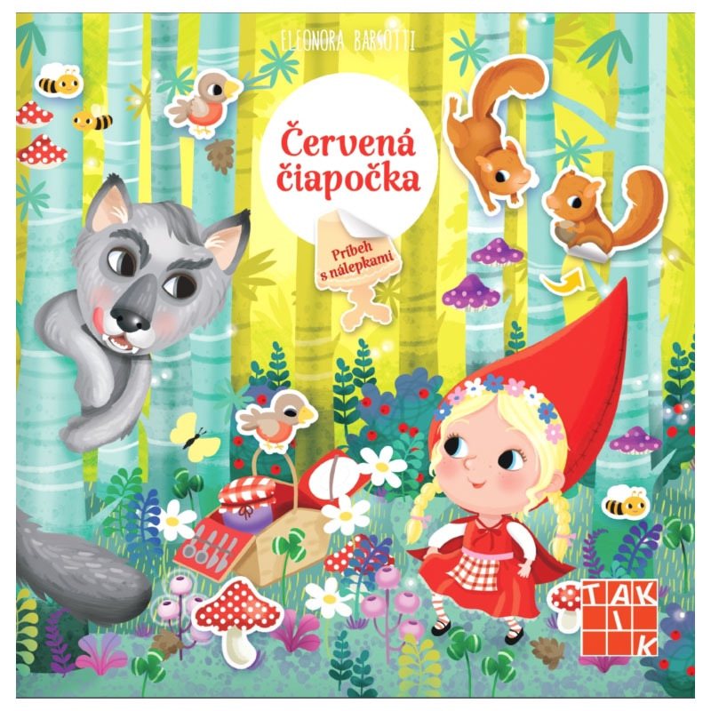 Červená čiapočka Príbeh s nálepkami