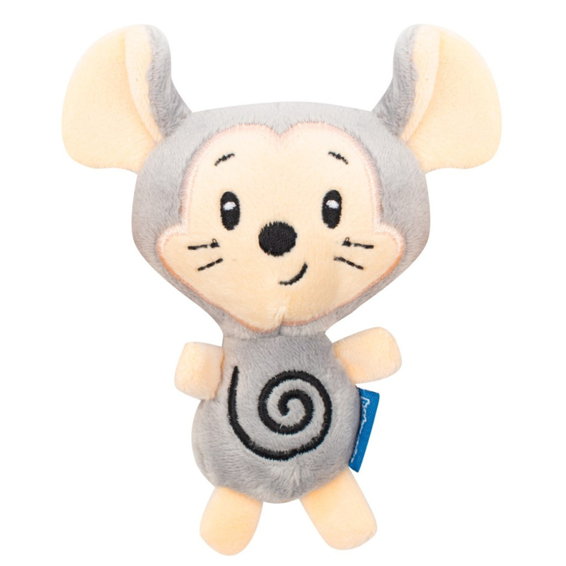 Detská plyšová hrkálka do kočíka Baby Mix myš a sova 2