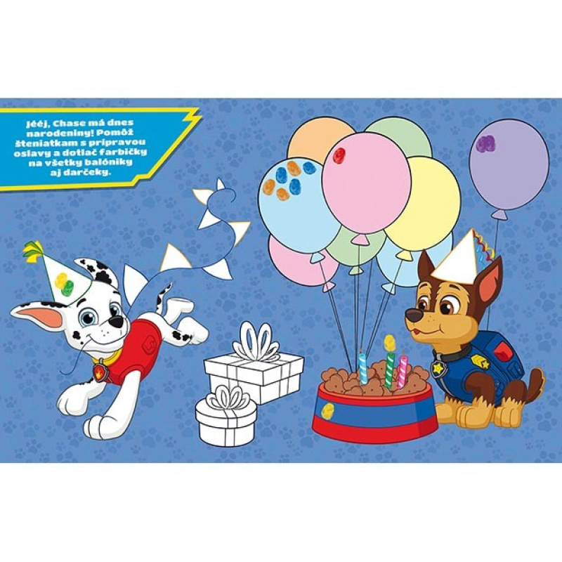 Farebné pršteky Labková patrola modrá 1