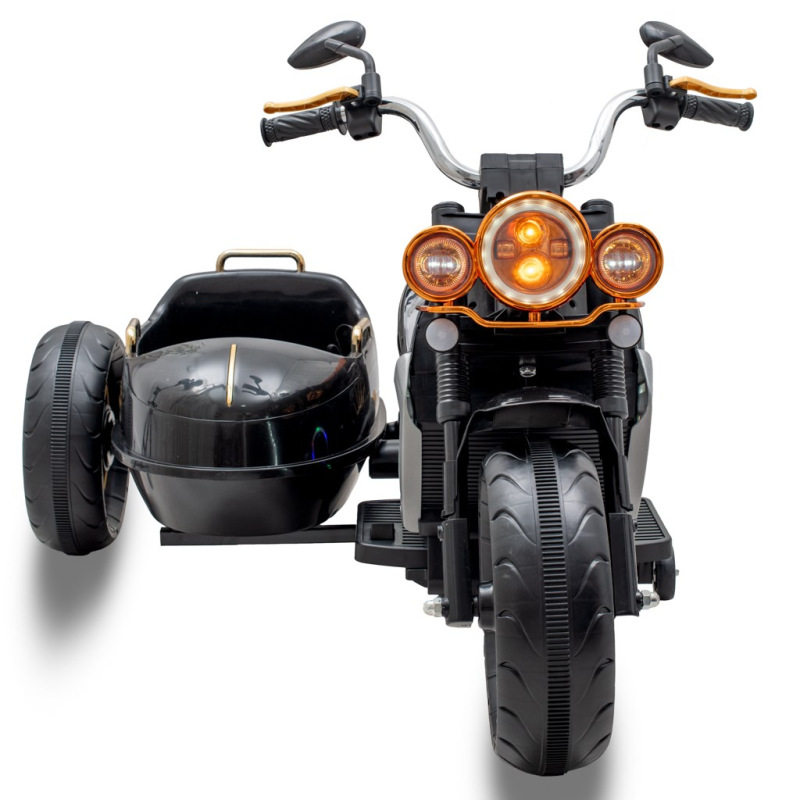 Detská elektrická motorka SideCar Baby Mix čierna 1