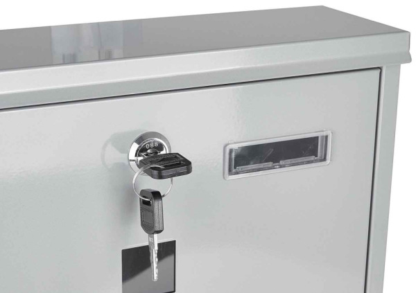 Poštová schránka 34 x 30 x 10 cm, sivá, GEKO 3