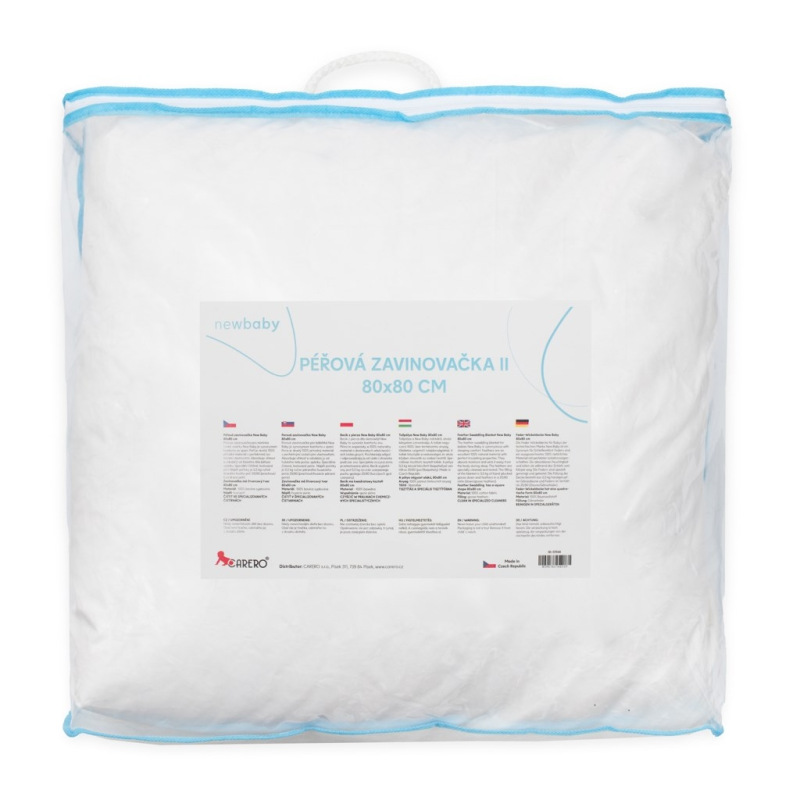 Luxusná páperová zavinovačka New Baby - perová výplň 80x80 cm 2