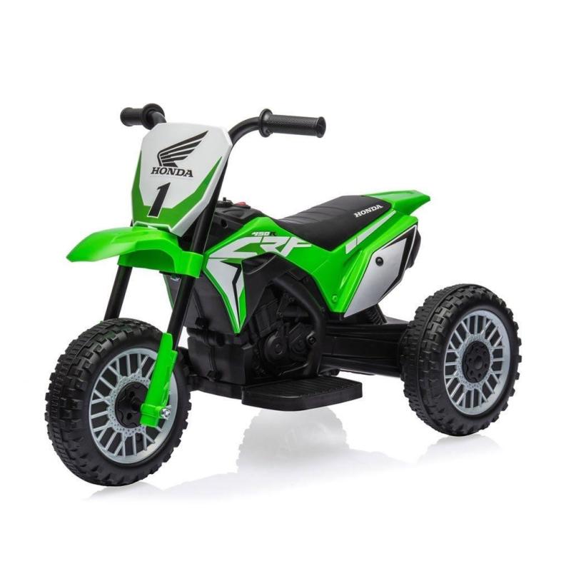 Elektrický motocykel BABY MIX Honda CRF 450R zelený