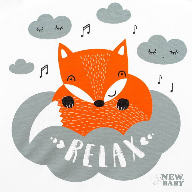 Detské kreslo z Minky New Baby Líška sivé 3