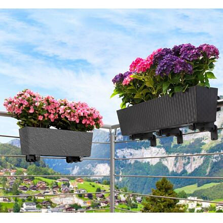 Plastkon Florence Stone dekoratívny kvetináč 75 cm sivá 1