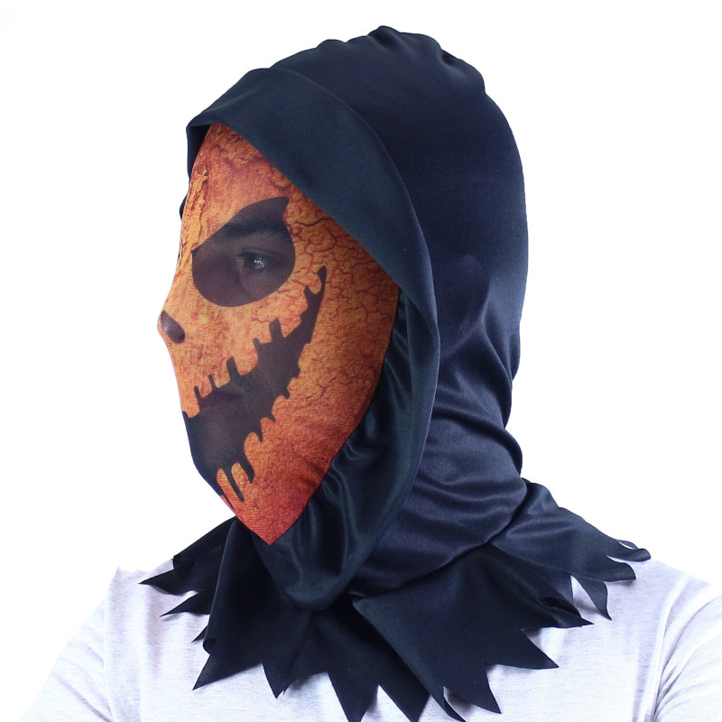 Maska oranžová halloween 1