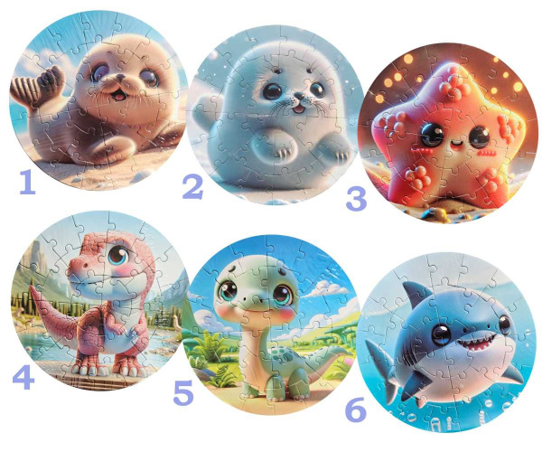 Magnetické puzzle zvieratko 1