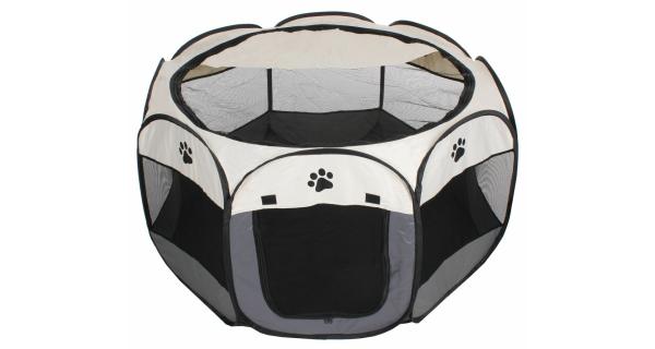Merco Pet Octagonal ohrádka pre psy biela-šedá