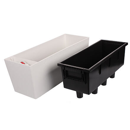 Plastkon Supreme samozavlažovací kvetináč biela, 75cm 3