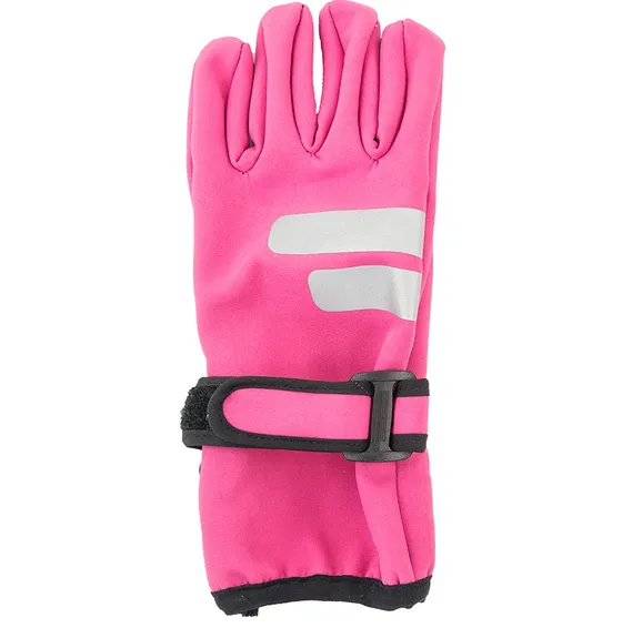 Dievčenské softshellové prstové rukavice, Pidilidi, PD1126-03, ružová