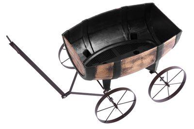 Kvetináč Strend Pro Woodeff, 41,5x29x19cm, whiskey barel wagon