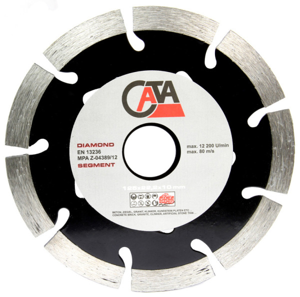 Diamantový kotúč segmentový 125 x 22,2 mm, výška segmentu 10 mm, CATA 1