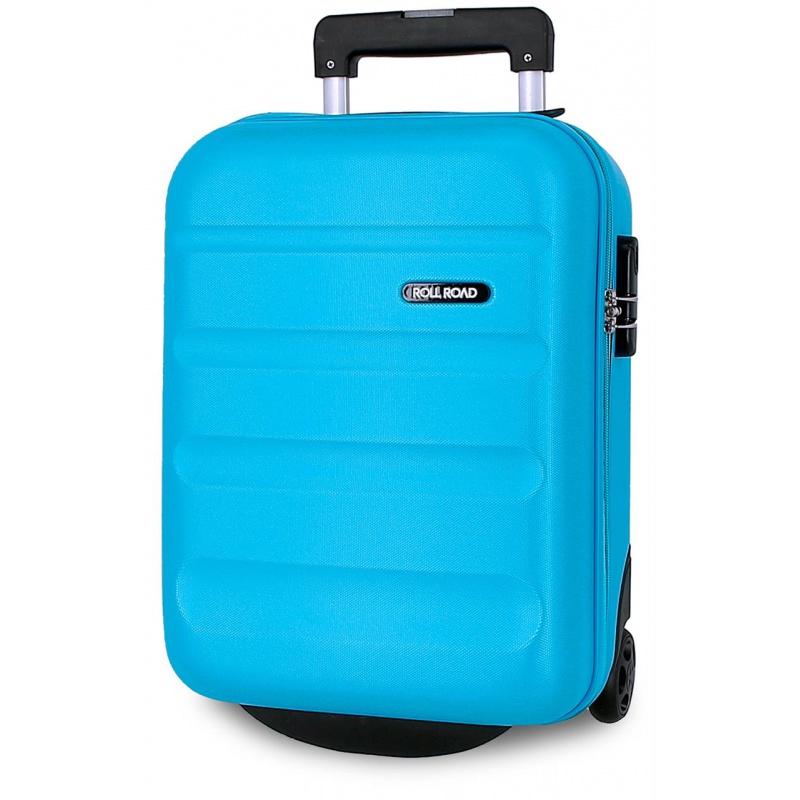 ROLL ROAD Flex Azul Claro, Príručný mini cestovný kufor, 40x30x20cm, 24L, 584996A