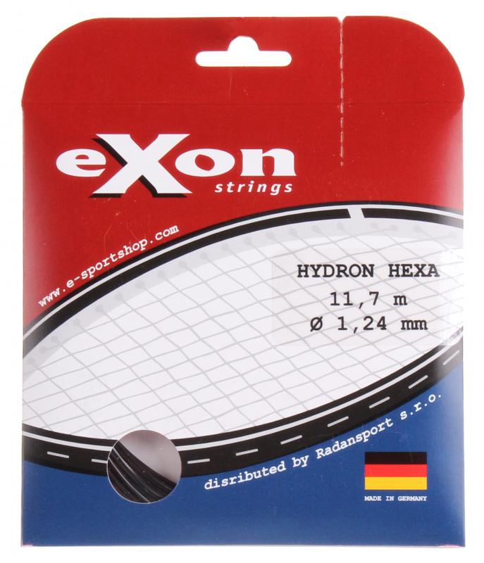 Exon Hydron Hexa tenisový výplet 11,7 m, 1,29mm, čierna