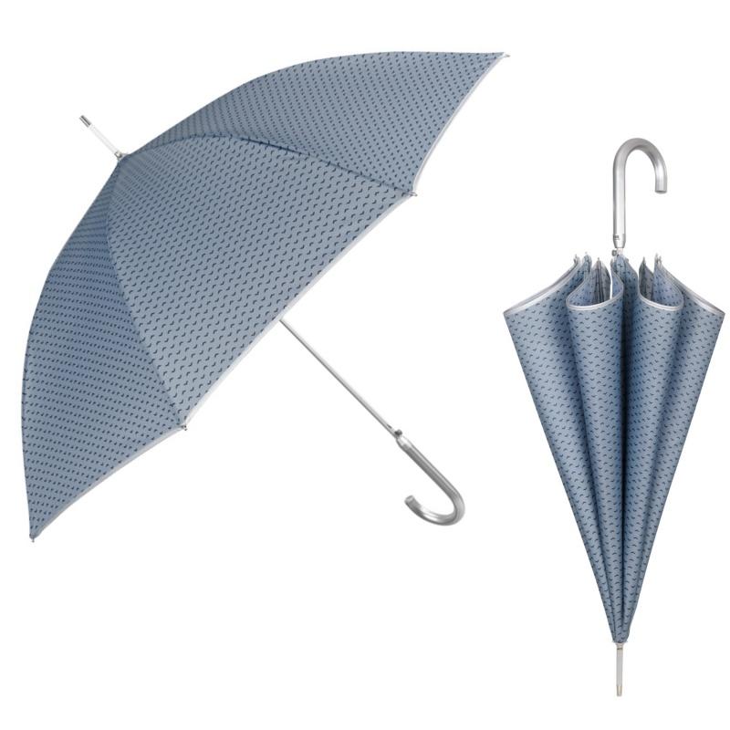 PERLETTI® Automatický dáždnik TECHNOLOGY Trattino / sivá, 21719