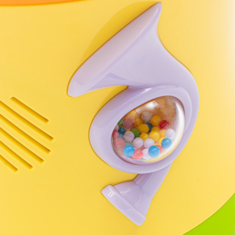 Obojstranný dynamický bubienok Baby Mix žltý 4