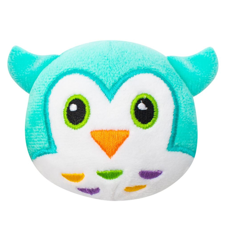 Detská plyšová hrkálka do kočíka Baby Mix myš a sova 1