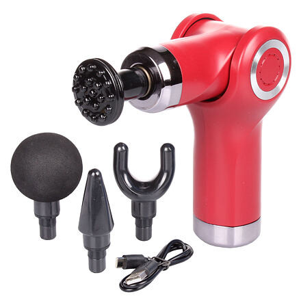 Massage Gun Mini vibračná masážna pištoľ červená