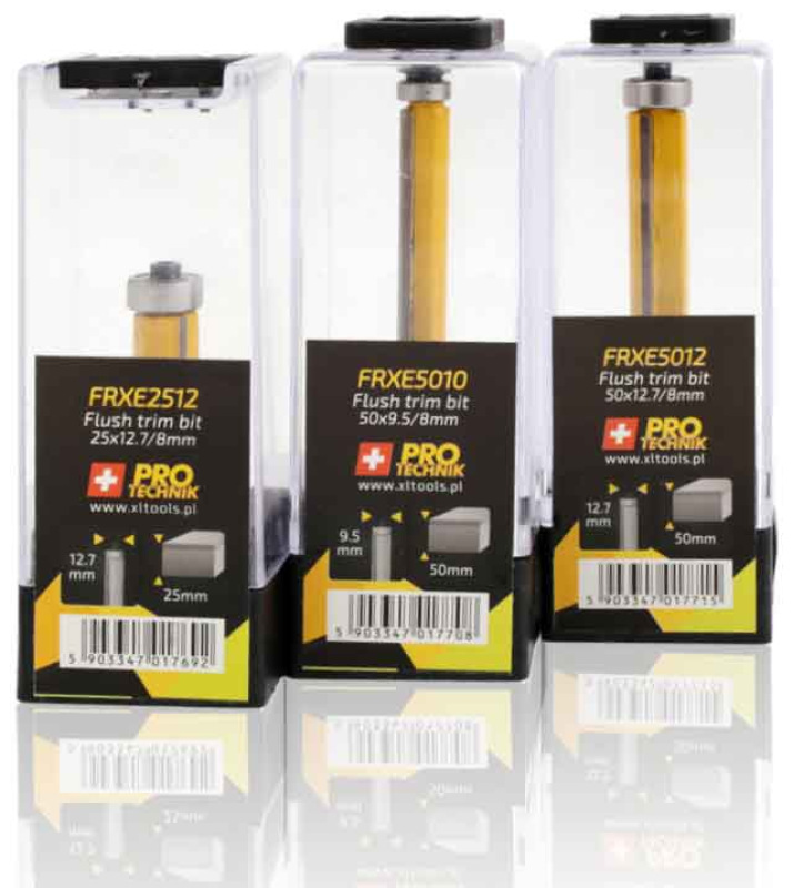 Stopková fréza na drevo, priemer 12,7 mm, rezná hrana 25 mm, stopka 8 mm, XL-TOOLS 2