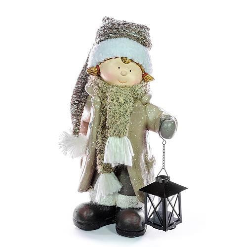 Postavicka Xecco 185061, Dievčatko s lampášikom, magnesia