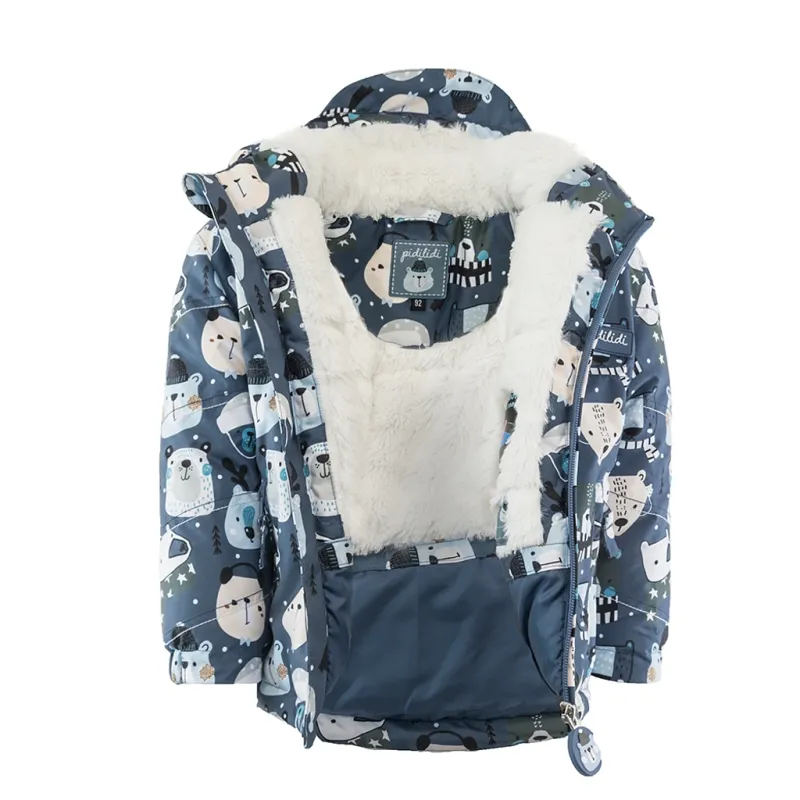 bunda zimná chlapčenská s kožúškom, Pidilidi, PD1130, chlapec