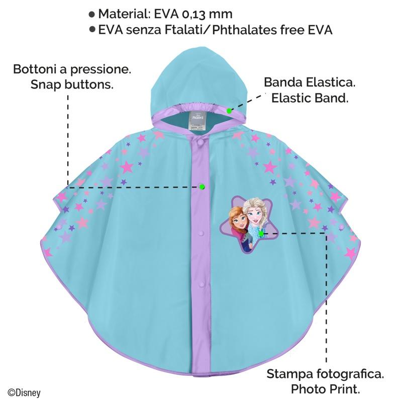 Detský pršiplášť / pončo Perletti Kids, Disney Frozen, 3/6 rokov, 99171 2