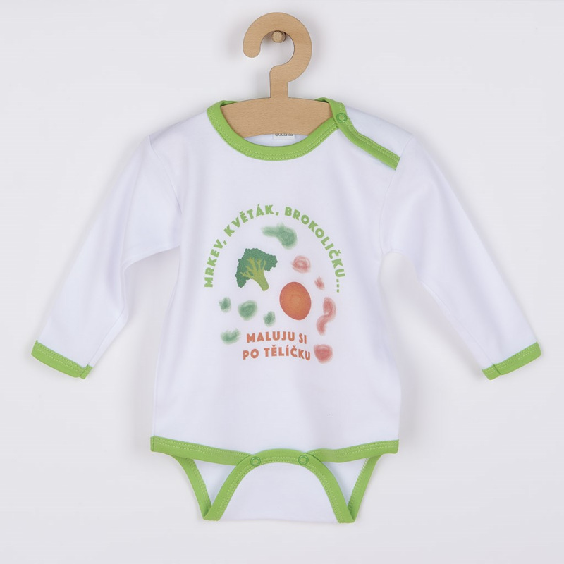 Body s potlačou New Baby ...maluju si po tělíčku 56 (0-3m) 1