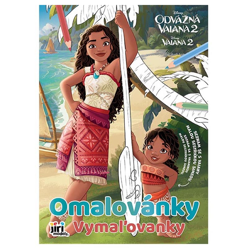 Omaľovánka A4 Vaiana 2