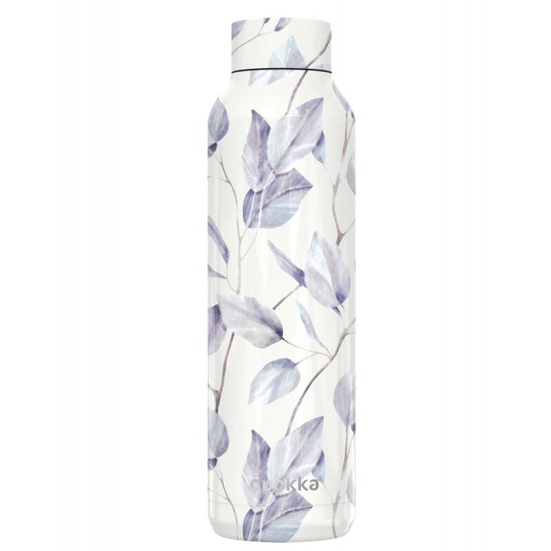 Quokka Solid, Nerezová fľaša / termoska Gray Bouquet, 630ml, 12182
