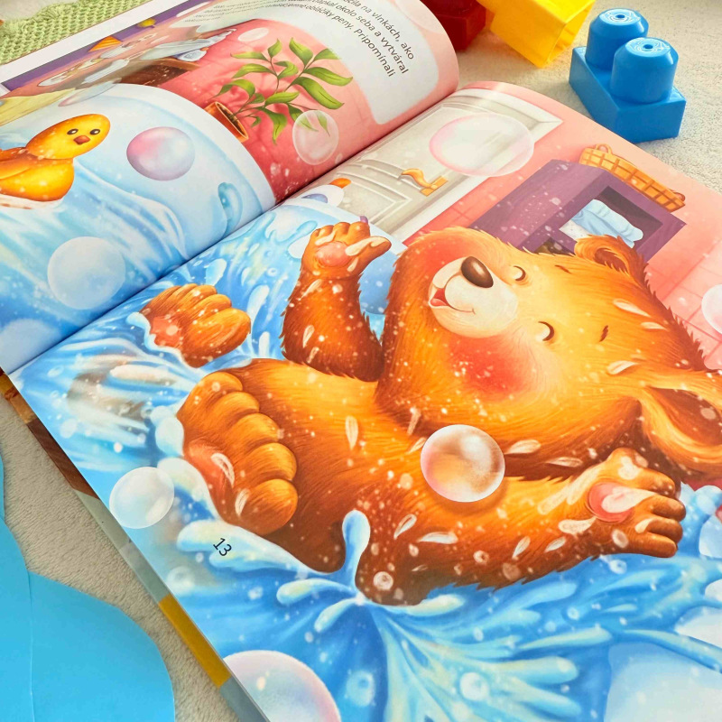 Medvedík Timo sa nechce kúpať 1