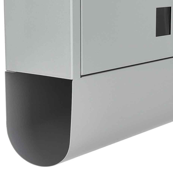 Poštová schránka 34 x 30 x 10 cm, sivá, GEKO 1