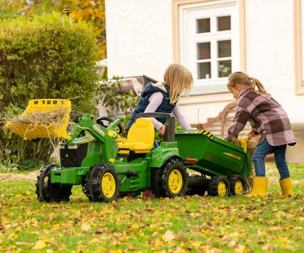 Sklápací traktorový príves Rolly Toys John Deere Halfpipe zelený 4