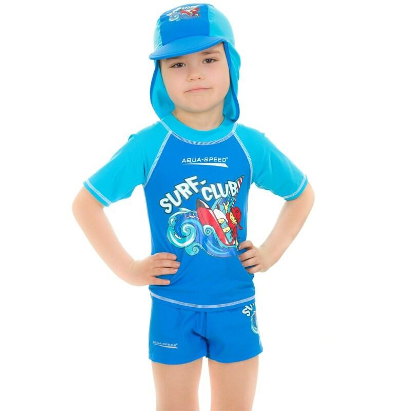 Surf Club tričko s UV ochranou červená 3