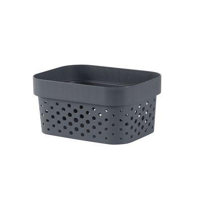 Košík Curver® INFINITY DOTS, 1,4 lit., tmavý sivý, 12.5x16.7x8.3 cm