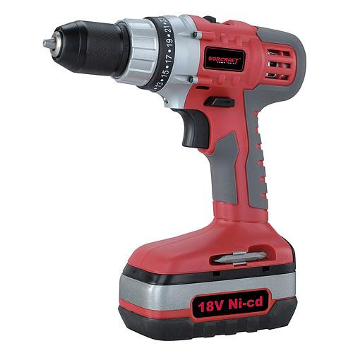 Skrutkovac Worcraft CD-18NiCd, 18V, 1.5Ah, 2 batérie + kufrík