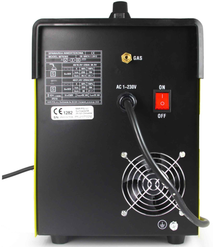 Invertor 200A MIG/MAG (CO2), TIG, MMA, MAR-POL 6