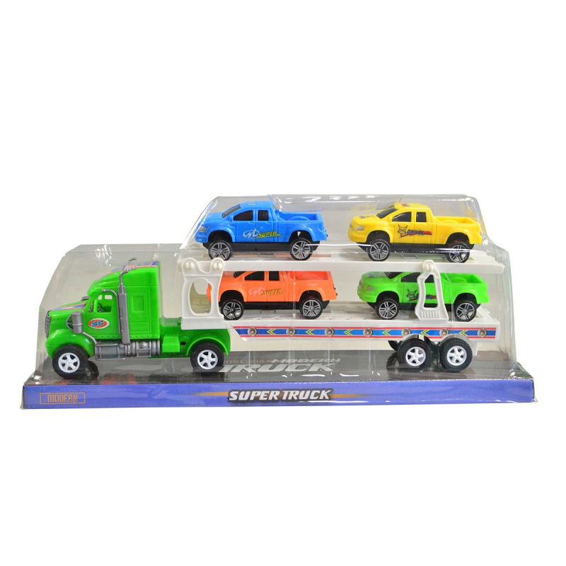 Ťahač s autami na zotrvačník 1