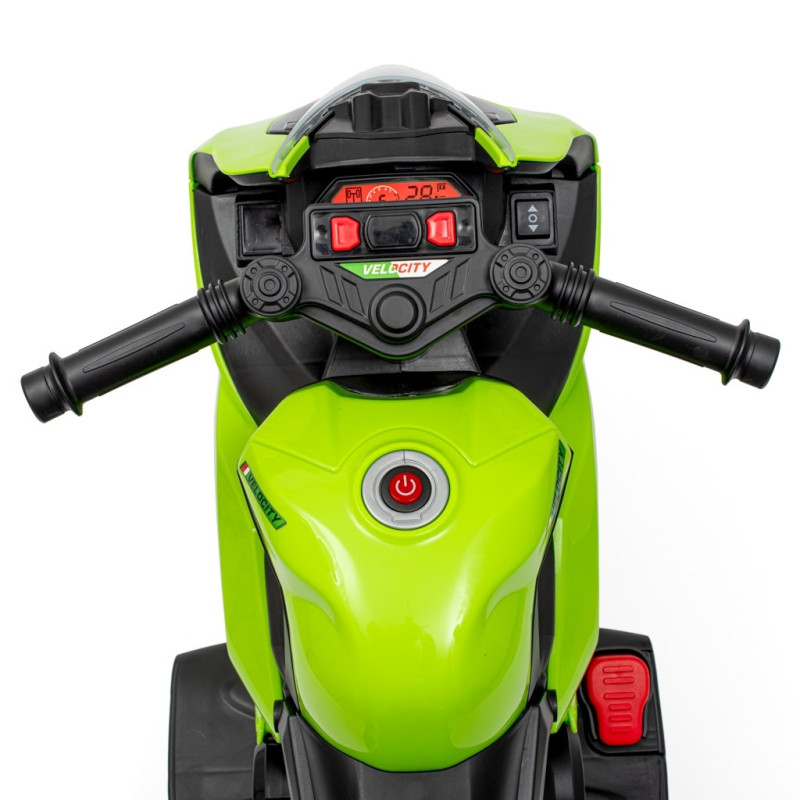Detská elektrická motorka Baby Mix Supersport zelená 3