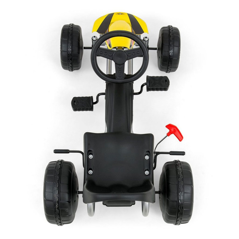 Detská šliapacia motokára Go-kart Milly Mally Viper červená 3
