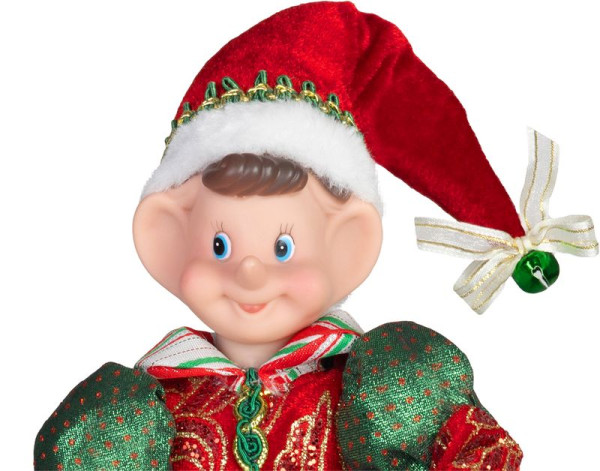 Dekorácia MagicHome Vianoce, Elf, červený-zelený, 30 cm 1