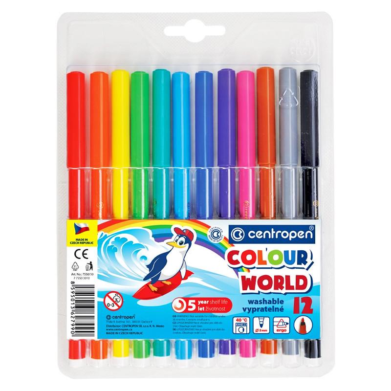 JuniorPapier Fixy Colour World sada 12ks