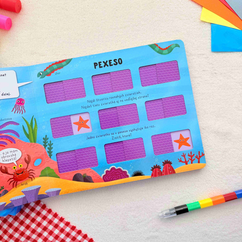 PEXESO Knižka: Zvieratká v oceáne 2