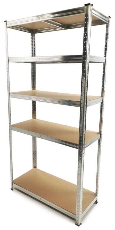 Kovový regál s 5 policami z MDF dosky 1800 x 900 x 400 mm, nosnosť police 175 kg, MAR-POL 3