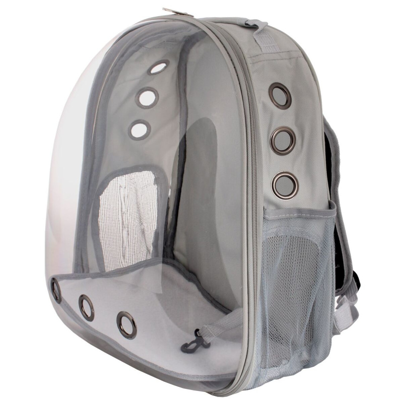Petbag Transparent batoh pre miláčikov sivá