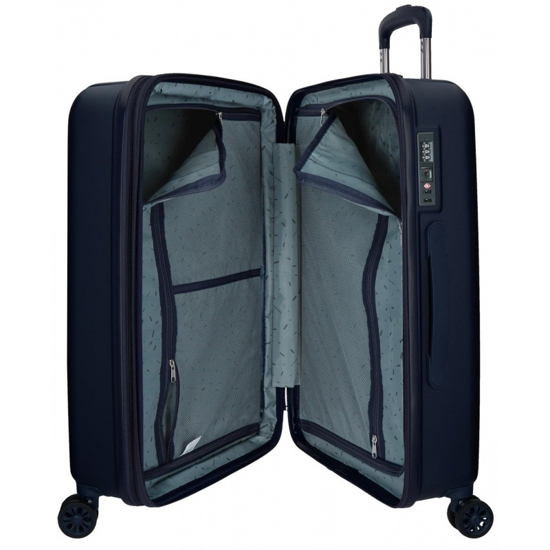 MOVOM Wood Navy Blue, Škrupinový cestovný kufor, 75x52x32cm, 109L, 5319364 (large exp.) 4